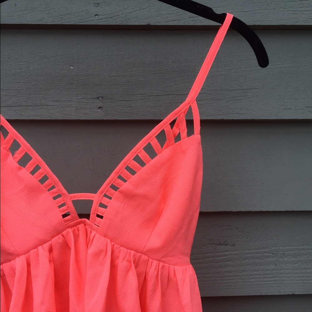 Coral Babydoll Tank - Picture 2 of 3